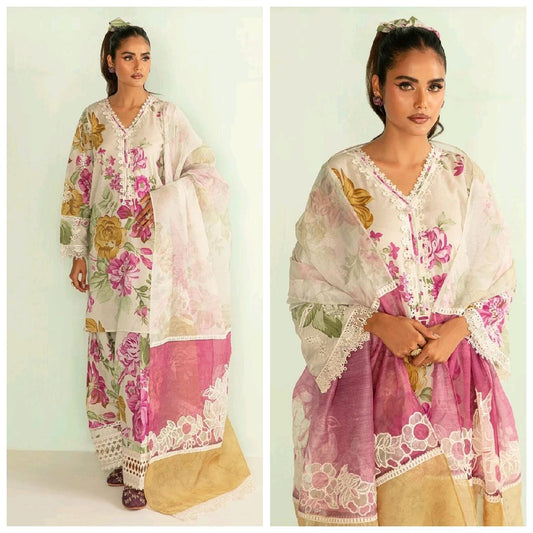 Barouque Pakistani trouser kameez dupatta Traditional Clothing tailored stiched eid outfit