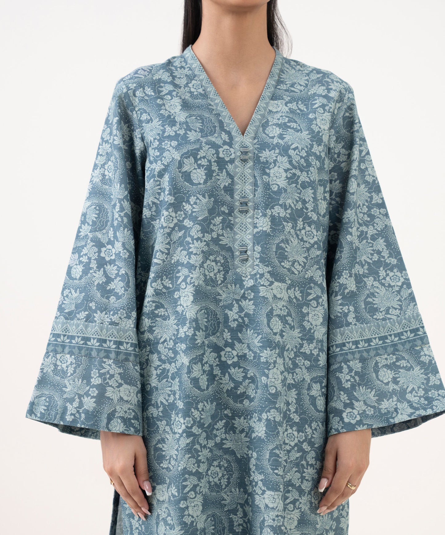 Sapphire Khaddar Three Piece Suit SP-KHD-BLU07