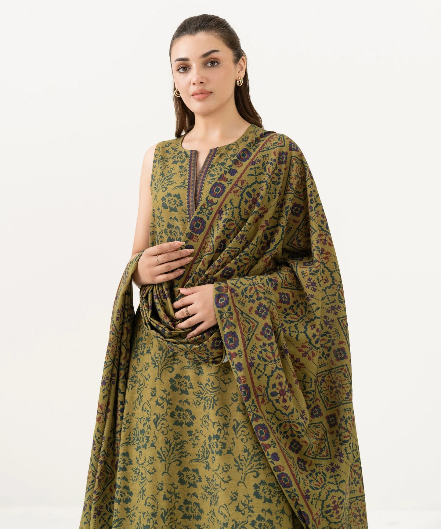 Sapphire Khaddar Three Piece Suit SP-KHD-MST01