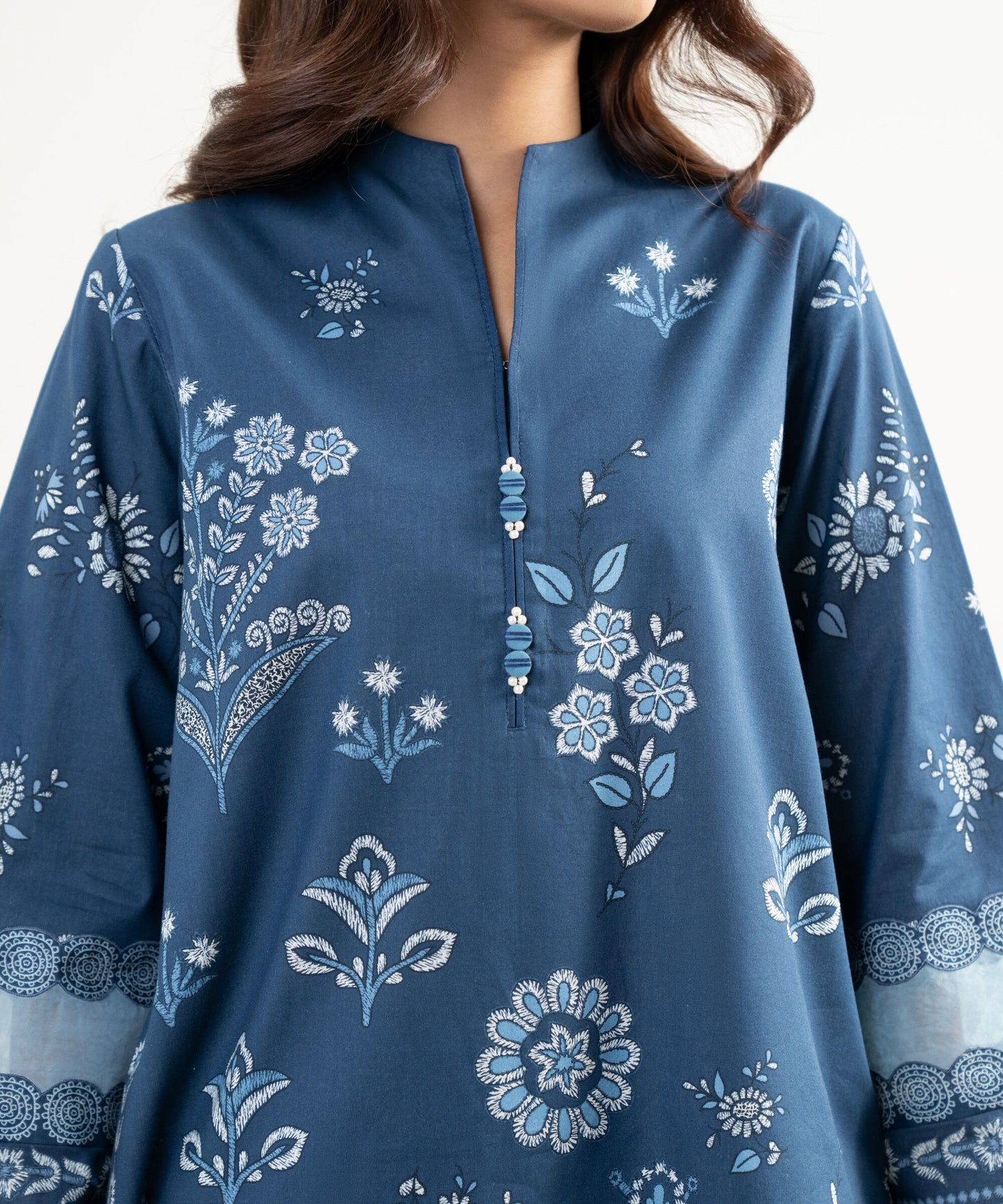 Sapphire Printeded Lawn Three Piece Suit SP-LWN-BLU021