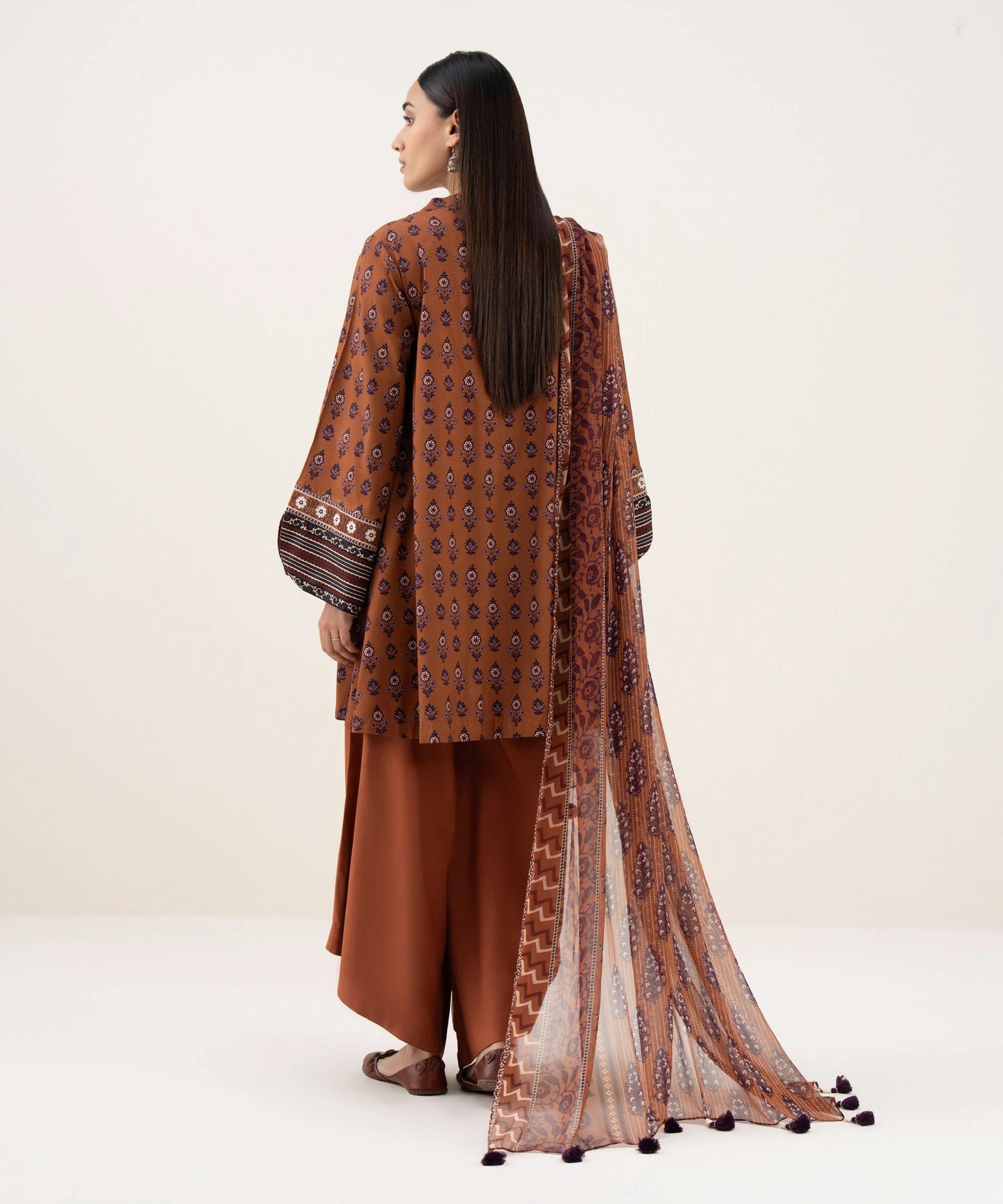 Sapphire Embroidered Linen Three Piece Suit SP-LNN-BR03