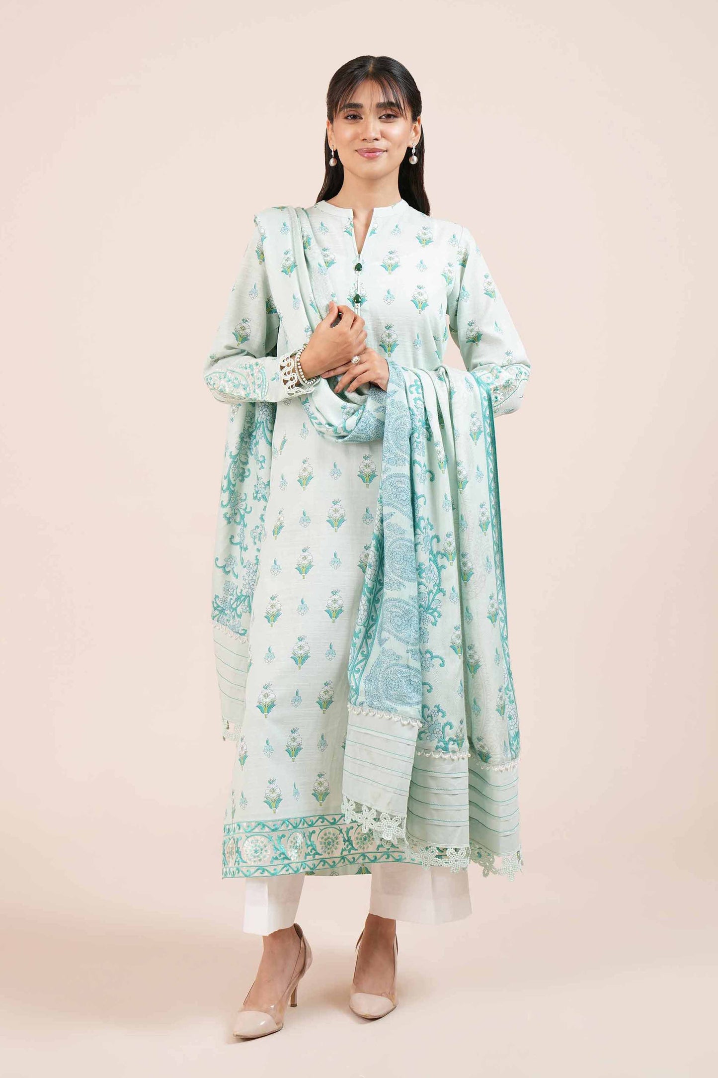 Nishaat Khaddar Three Piece Suit NS-KHD-FR01
