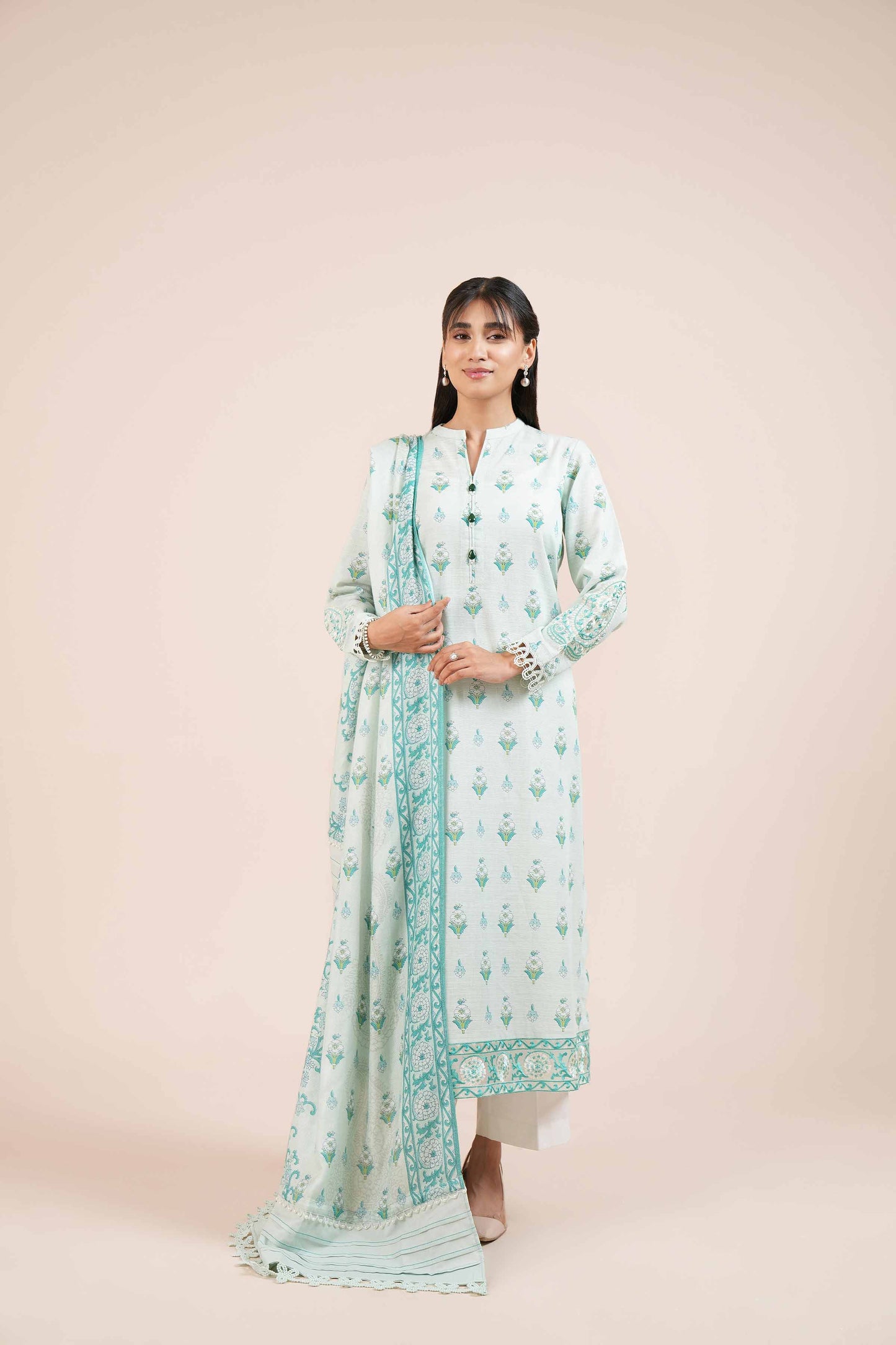 Nishaat Khaddar Three Piece Suit NS-KHD-FR01
