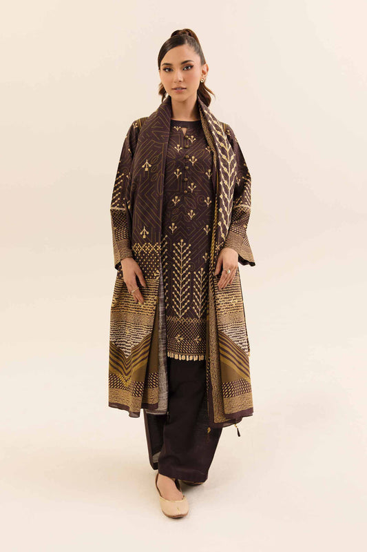 Nishaat Khaddar Three Piece Suit NS-KHD-BR04