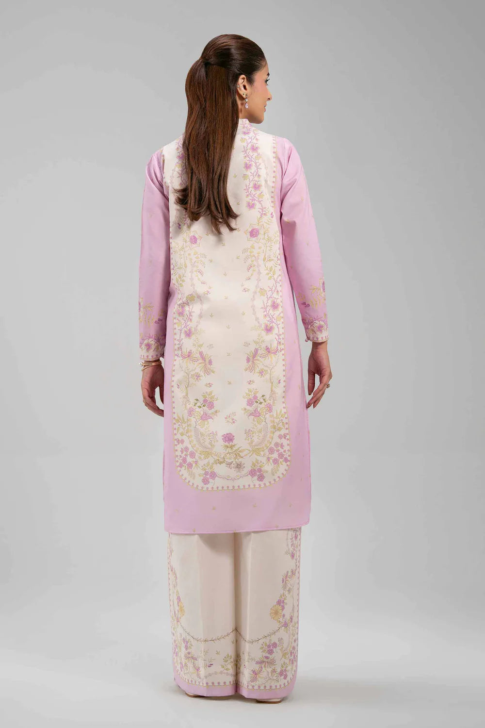 Nishaat Lawn Three Piece Suit NS-LWN-PNK02