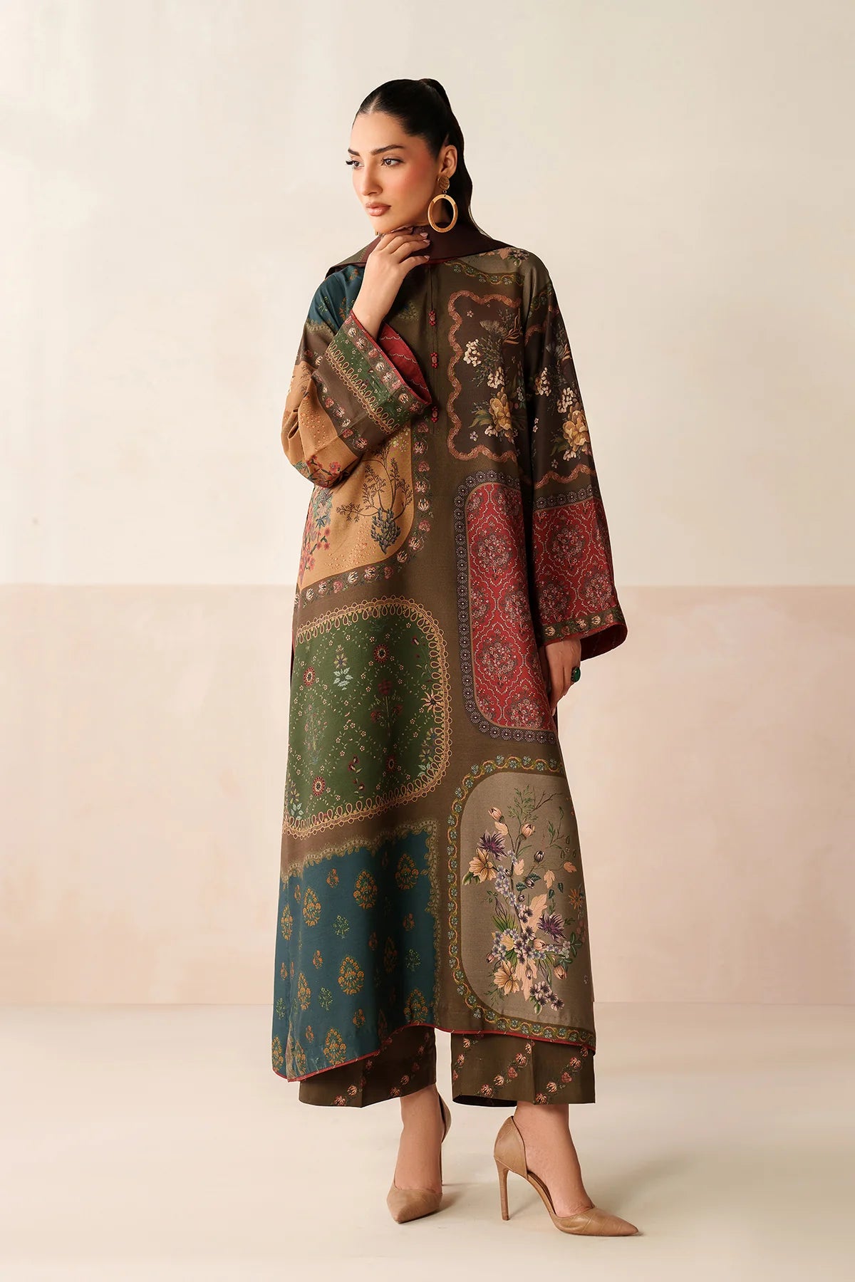 Baroque Viscose Linen Three Piece Suit BR-VC-MULT01