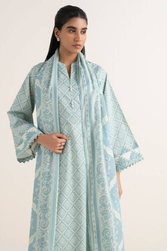 Sapphire Printed Lawn Suit With Matchin Dupatta SP-LWN-BLU012