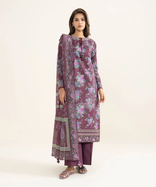 Sapphire Embroidered Lawn Three Piece Suit SP-LWN-MR02