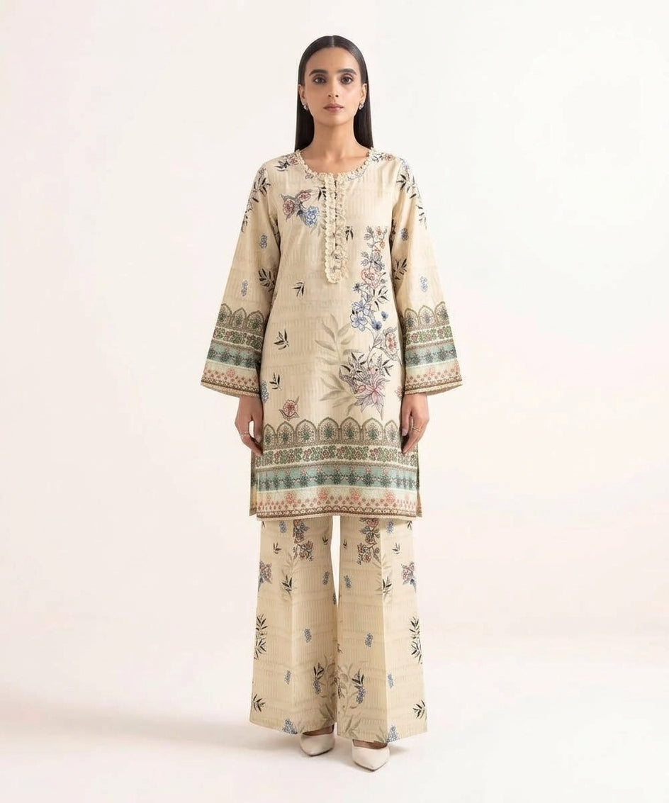 Uznau Two Piece Linen Co ord UZ-LNN-WHT015