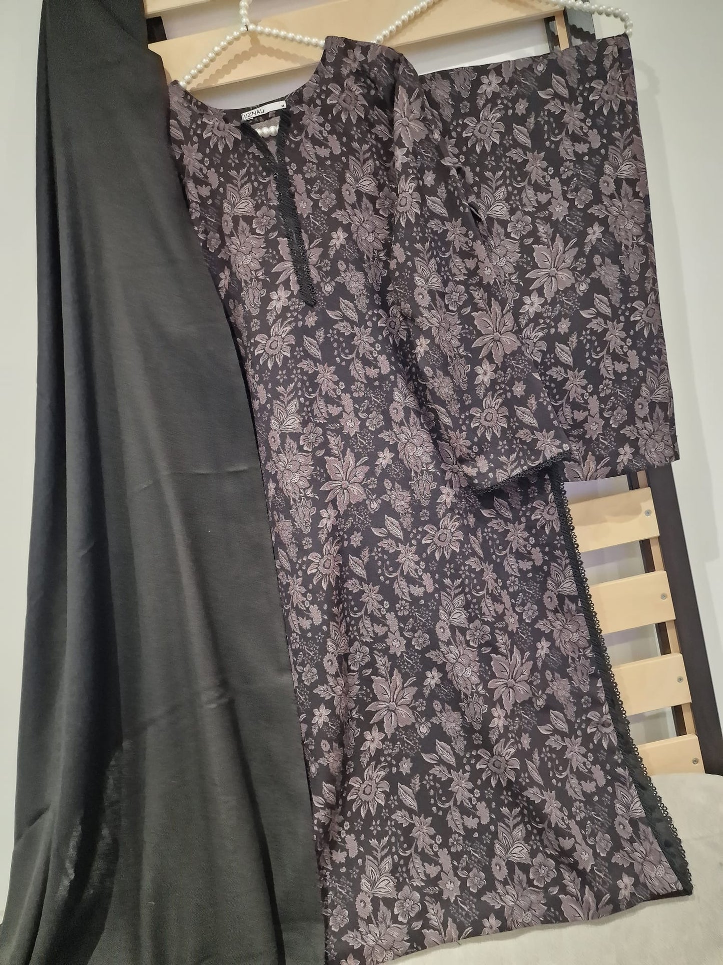 Uznau Dhanak Three Piece Suit UZ-DH-BLK08