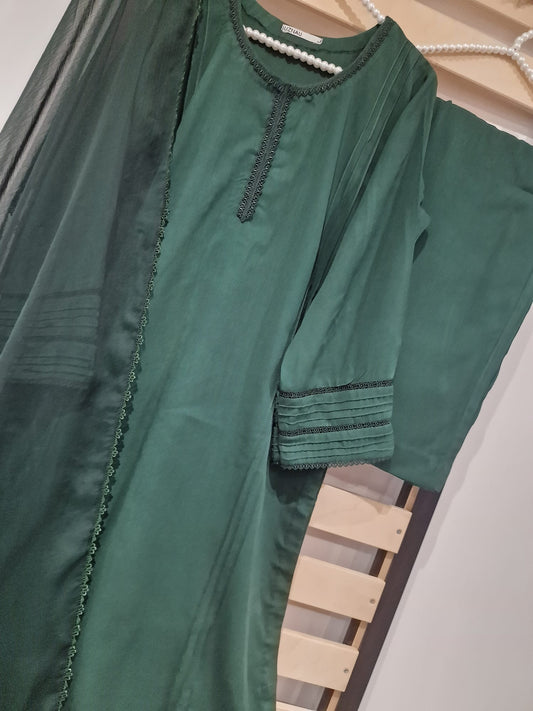 Uznau Marina Linen Three Piece Suit UZ-LNN-GR04