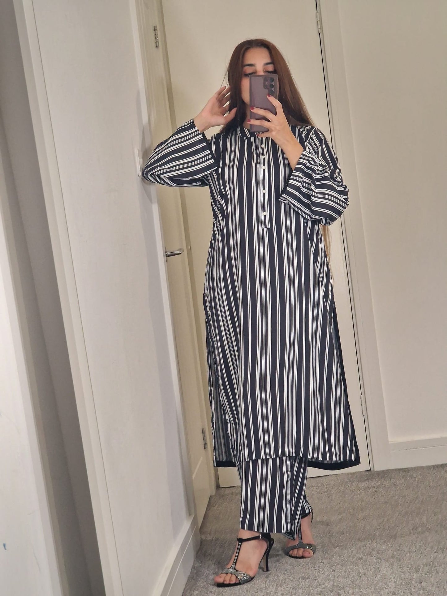 Uznau Linen Co-ord set UZ-LNN-BLK033