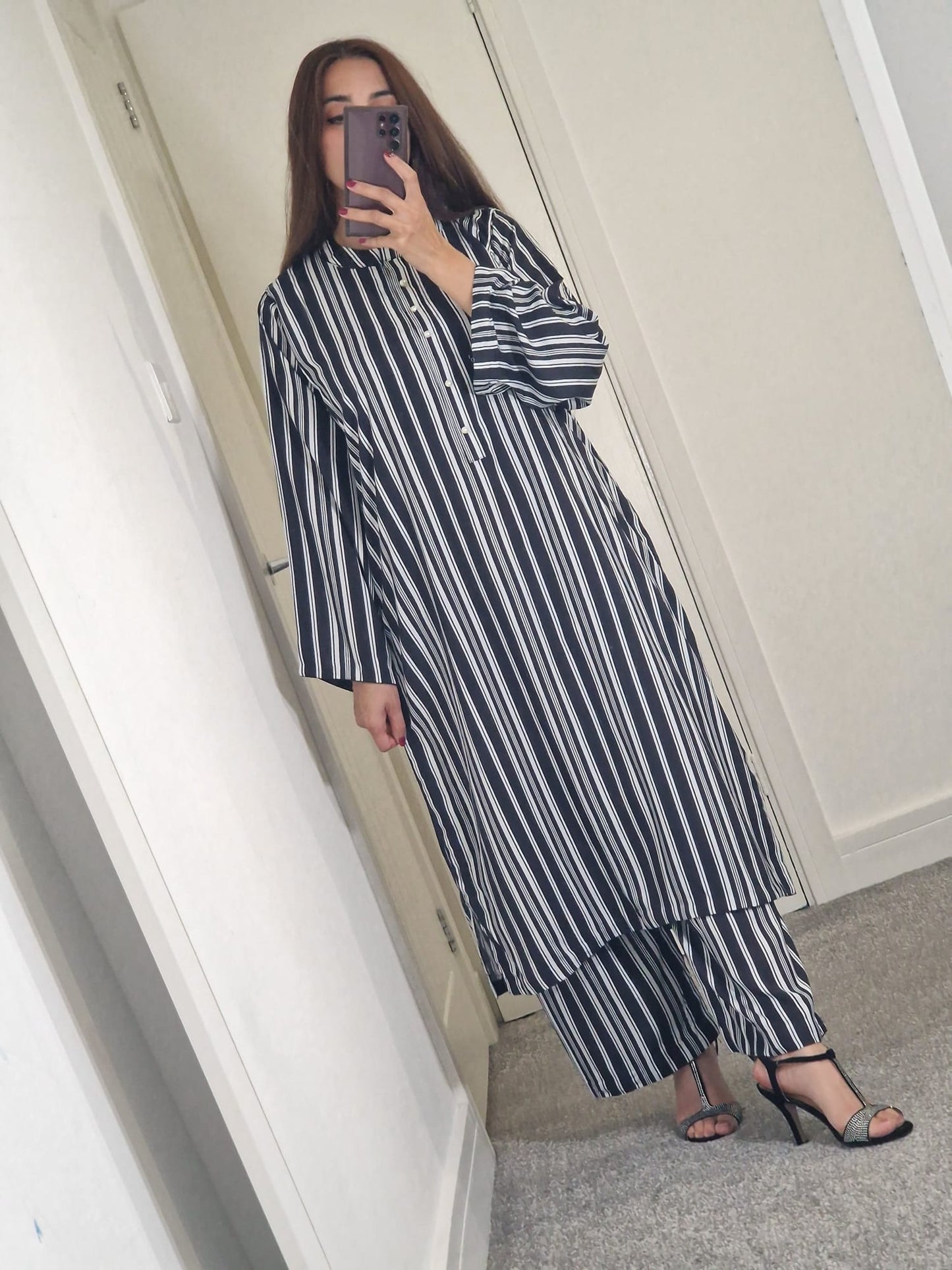 Uznau Linen Co-ord set UZ-LNN-BLK033