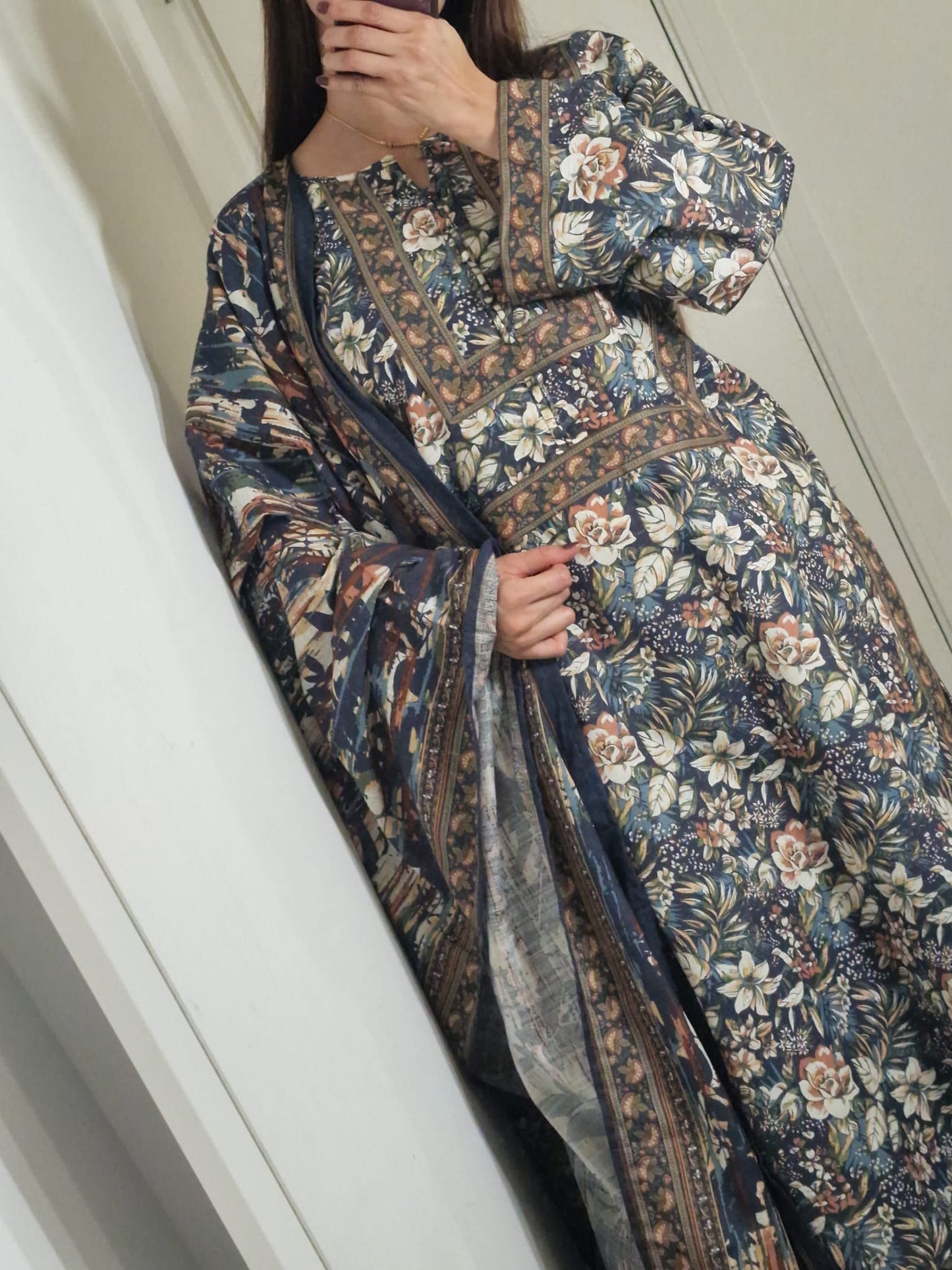 Uznau Khaddar Three Piece Suit UZ-KHD-GR07