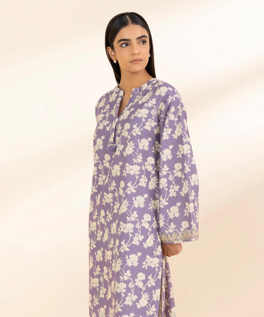 Sapphire Embroided Khaddar Three Piece Suit SP-KHD-PRP05