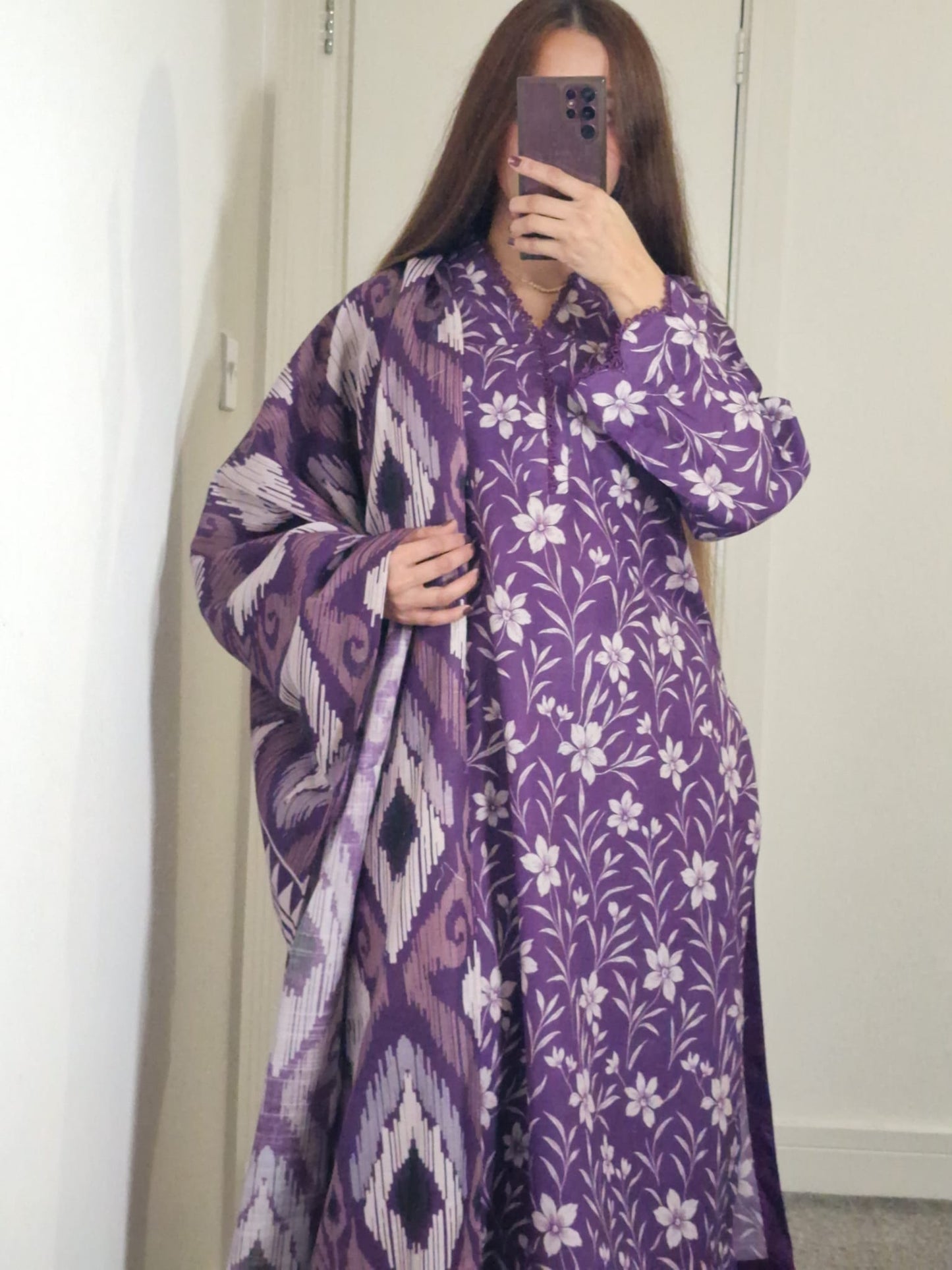 Uznau Khaddar Three Piece Suit UZ-KHD-PRP08