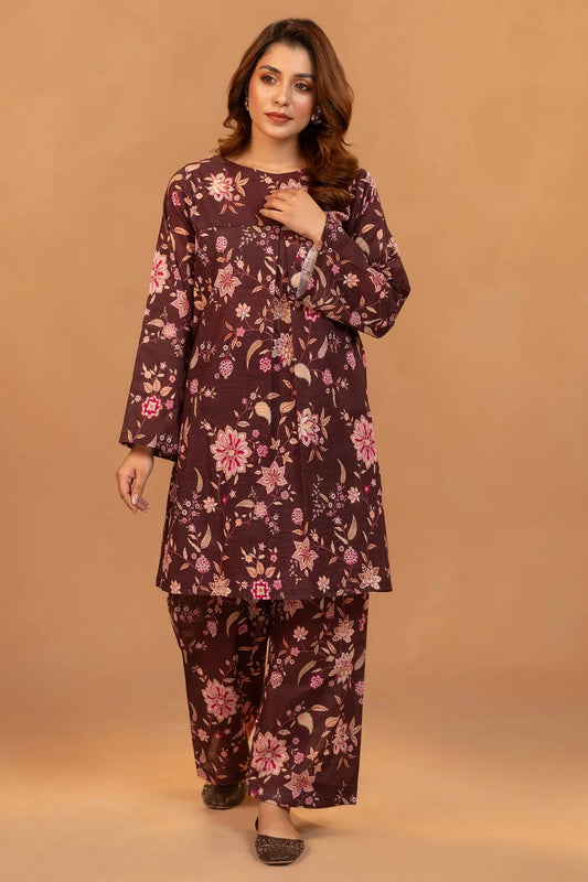 Motifz Khaddar Three Piece Suit MT-KHD-PNK02