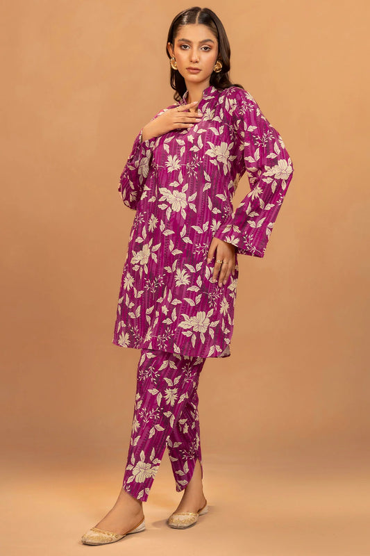 Motifz Khaddar Three Piece Suit MT-KHD-PNK01