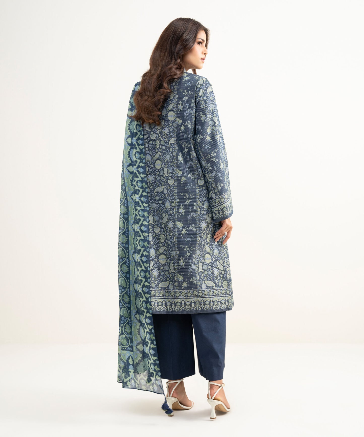 Sapphire Printeded Lawn Three Piece Suit SP-LWN-BLU020