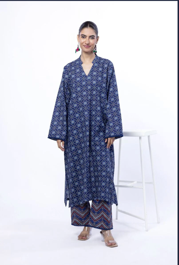 Khaadi Khaddr Three Piece Suit KH-KHD-BLU03