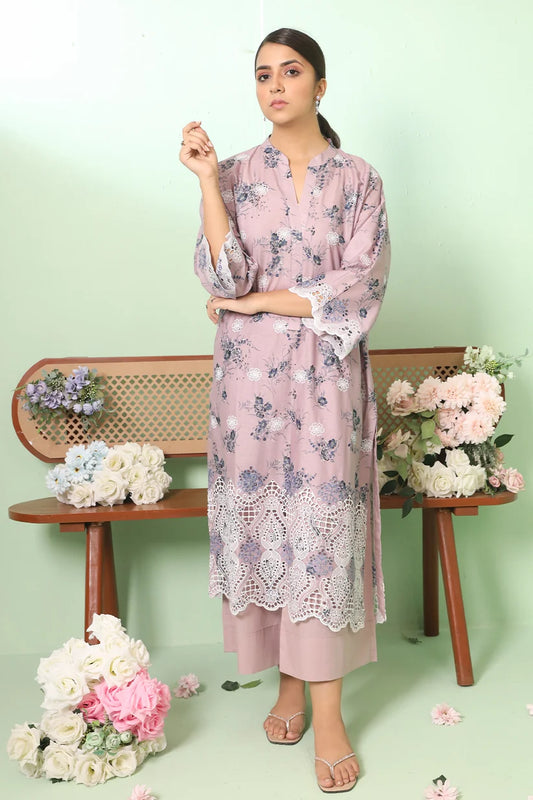 Uznau Lawn Embroided Three Piece Suit UZ-LWN-PRP05