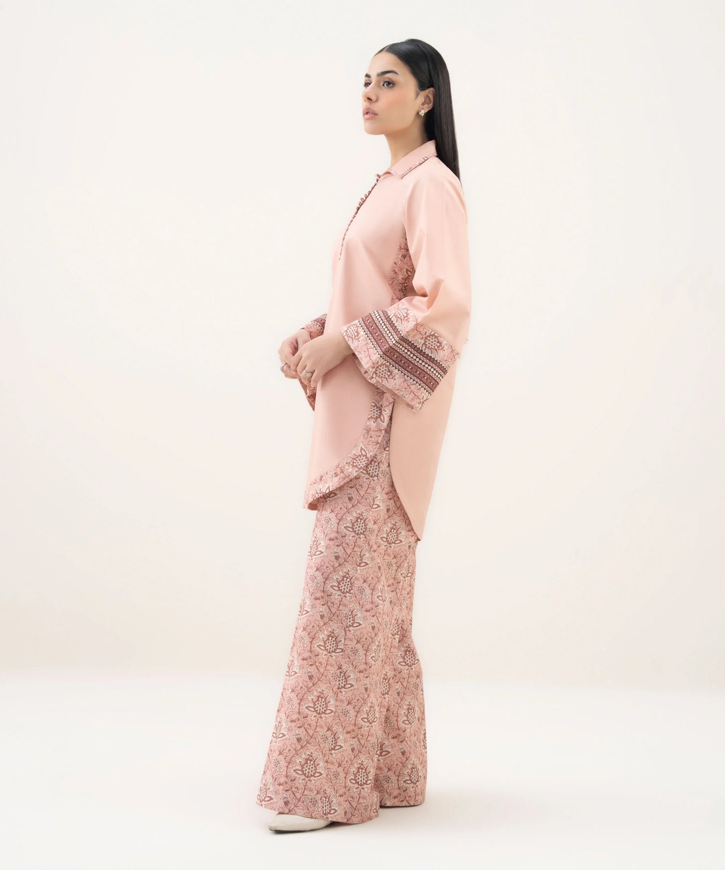 Sapphire Cotton Three Piece Suit SP-CT-PNK05