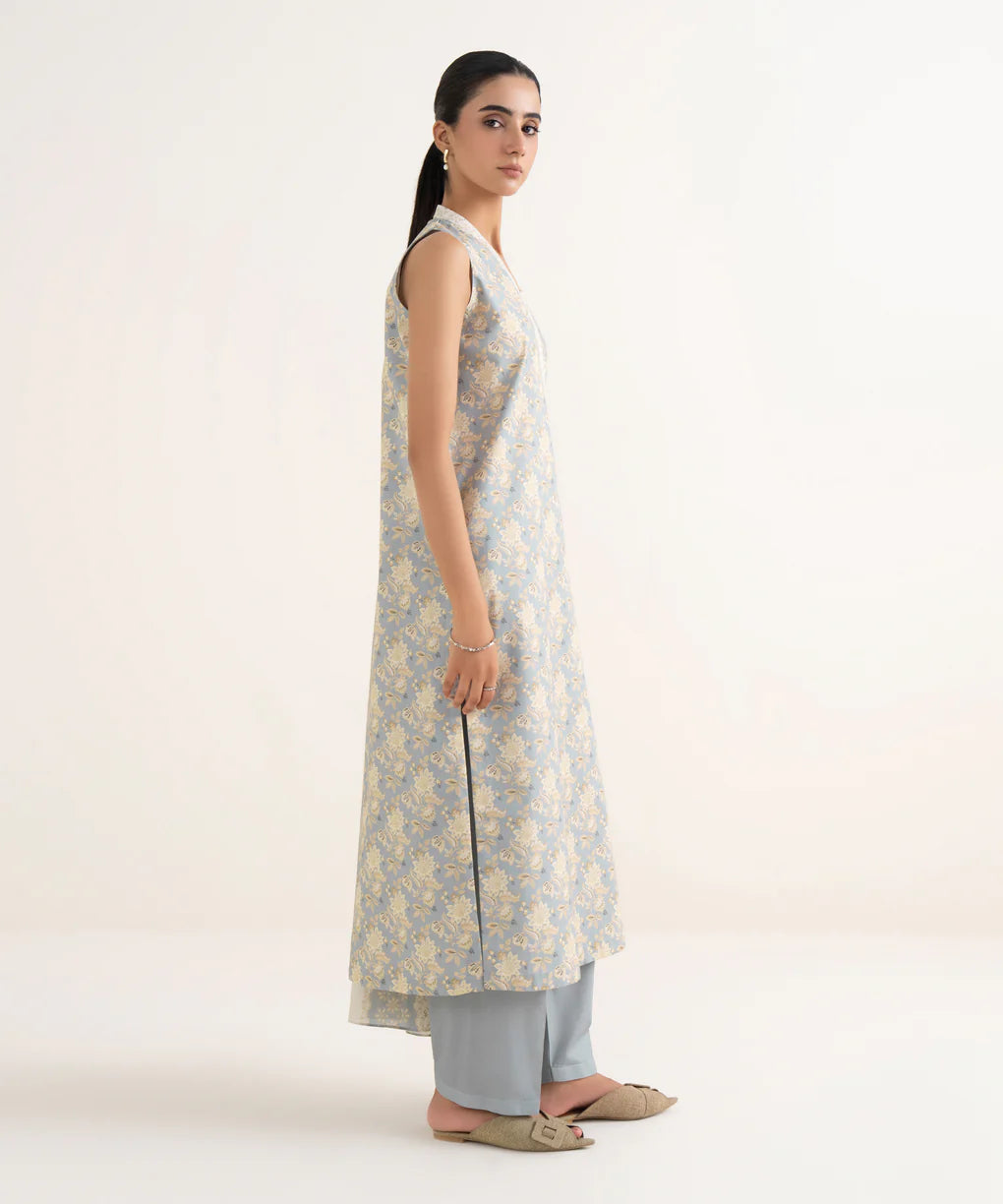 Sapphire Cotton Three Piece Suit SP-CT-BLU01