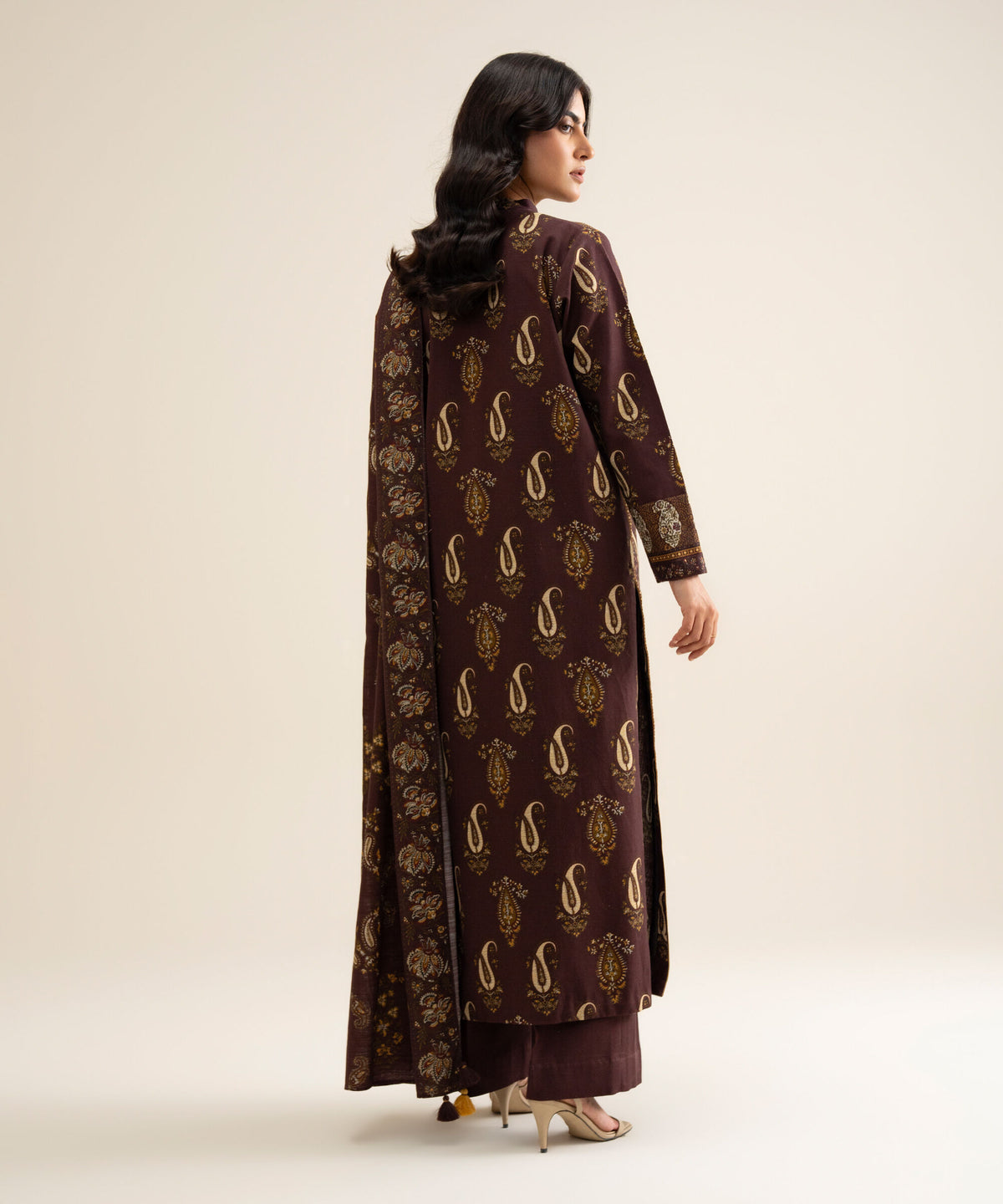 Sapphire Khaddar Three Piece Suit SP-KHD-BR07
