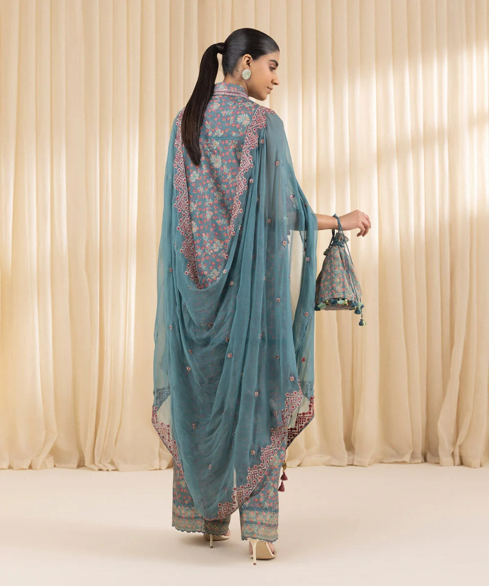 Sappphire Silk Three Piece Suit SP-SLK-FR02