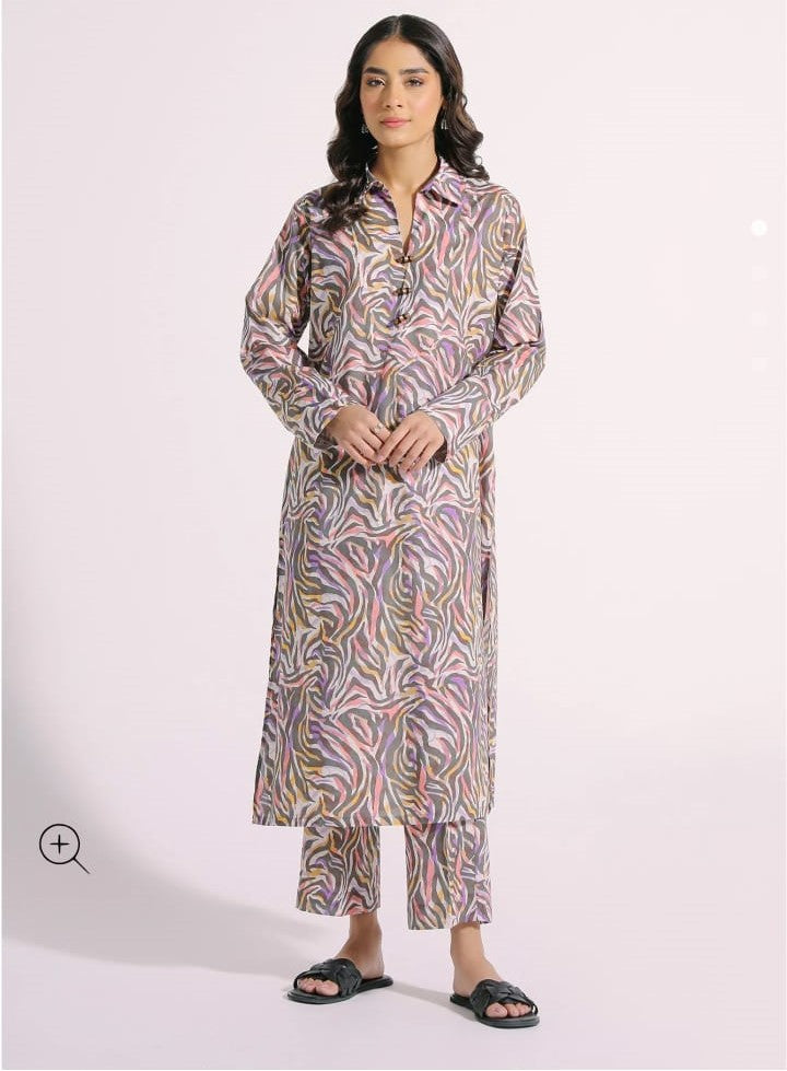 Ethnic Two Piece Printed Kameez Trouser Summer Lawn