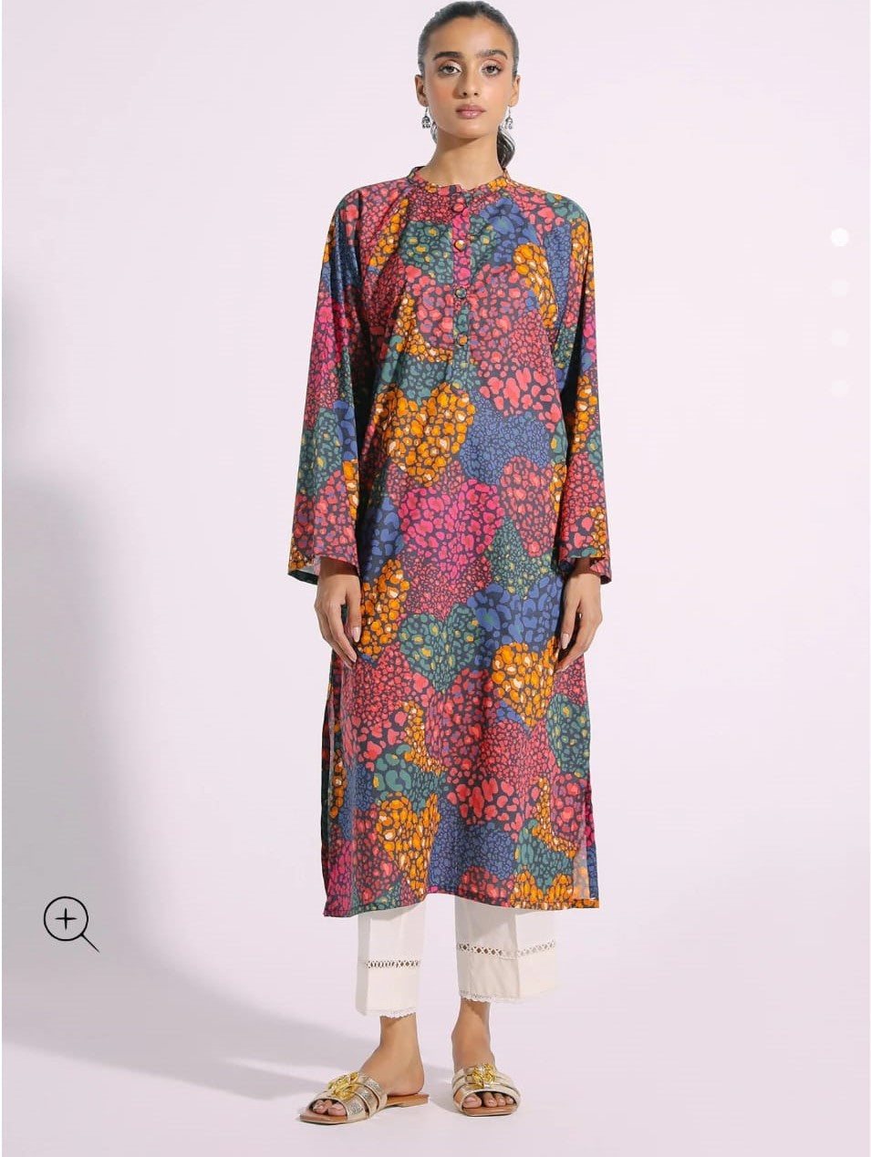 Ethnic One Piece Single Shirt Lawn Fabric