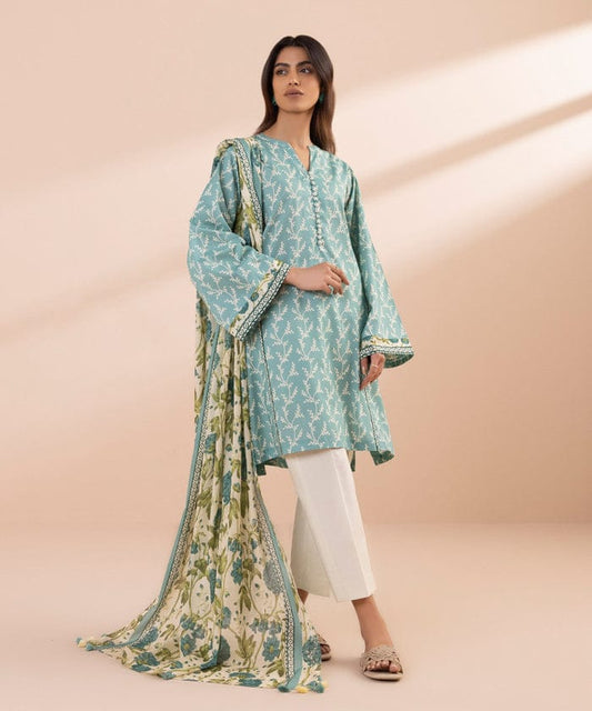 Sapphire Lawn Three Piece Suit SP-LWN-FR02