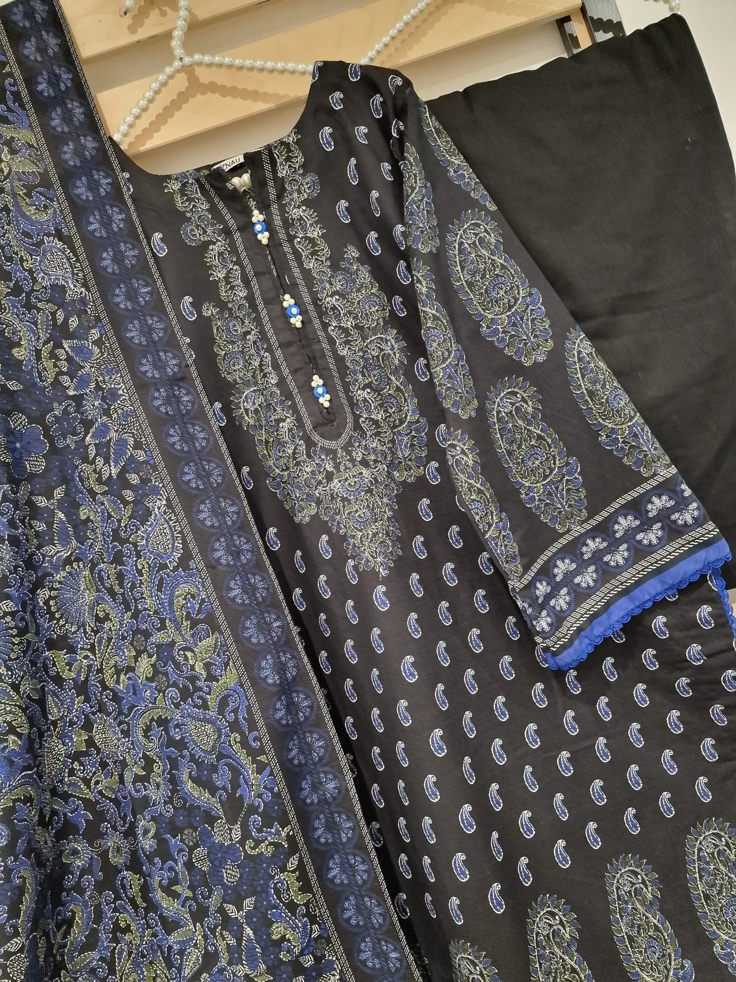 Khaadi Khaddr Three Piece Suit KH-KHD-BLU02