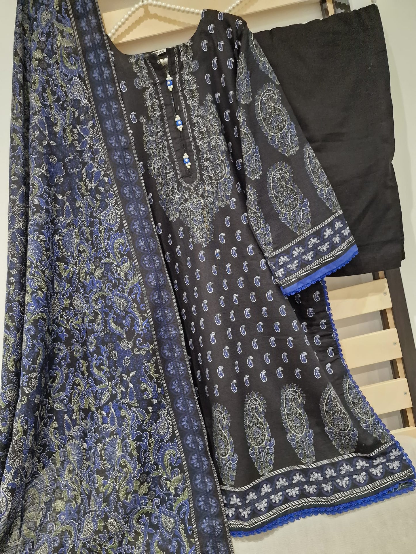 Khaadi Khaddr Three Piece Suit KH-KHD-BLU02