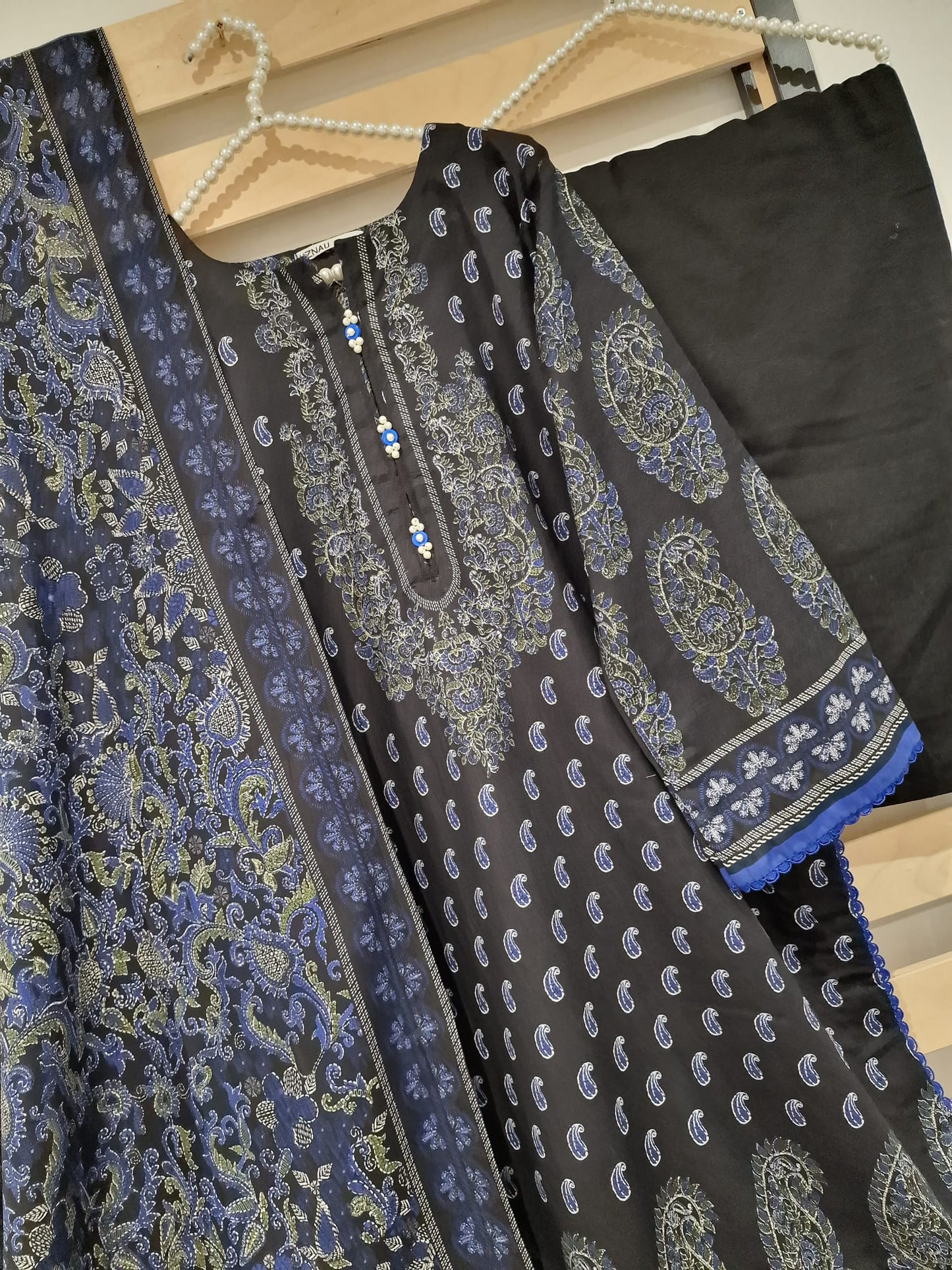 Khaadi Khaddr Three Piece Suit KH-KHD-BLU02