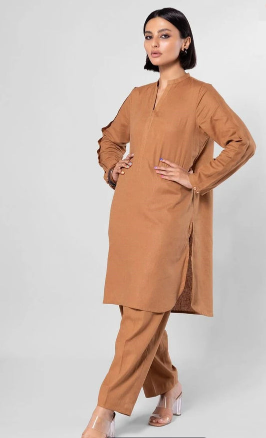 Khaadi Winter Woven Three Piece Suit KH-WV-BR01