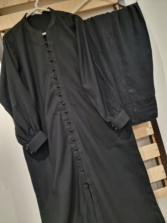 Uznau Marina Linen Heavy Co ord UZ-LNN-BLK015