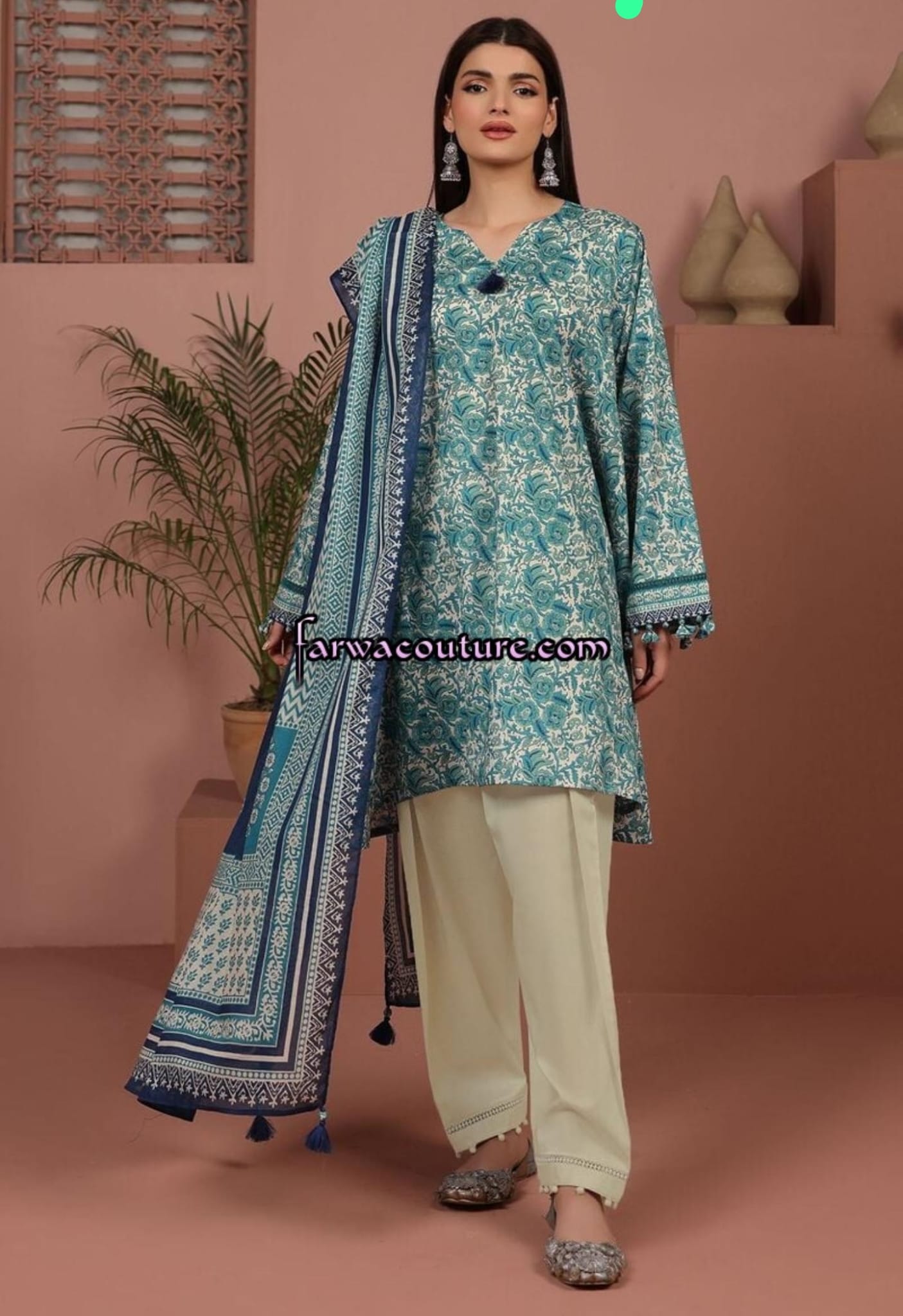 Khaadi Lawn Three Piece Suit KH-LWN-GR02