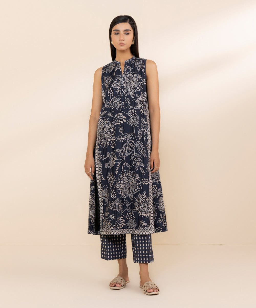 Sapphire Lawn Three Piece Suit SP-LWN-BLU05