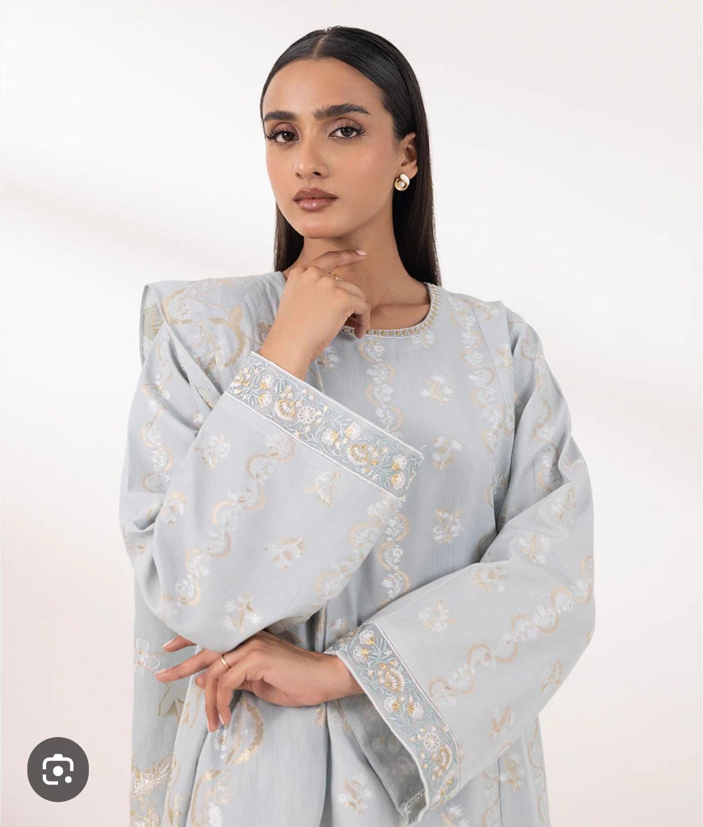 Sapphire Embroidered Jacquard With Embroidered Farshi Shalwar SP-JQ-GRY01