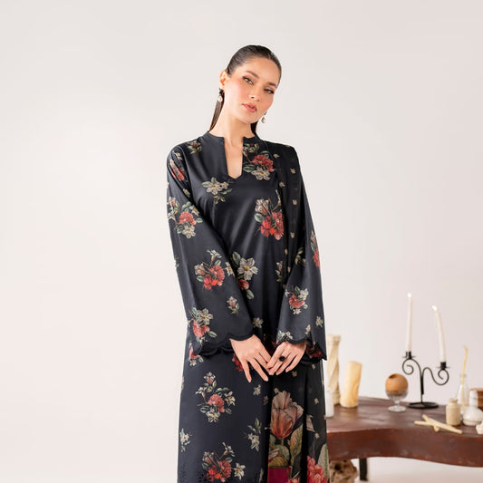 Uznau Lawn Three Piece Suit UZ-LWN-BLK06
