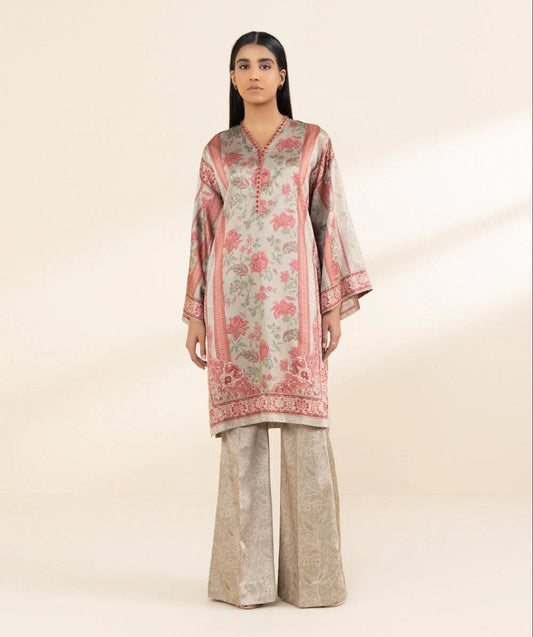 Sapphire Silk Three Piece Suit SP-SLK-PNK01