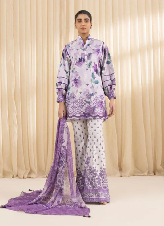 Sapphire Embroided Lawn Three Piece Suit SP-LWN-PRP03