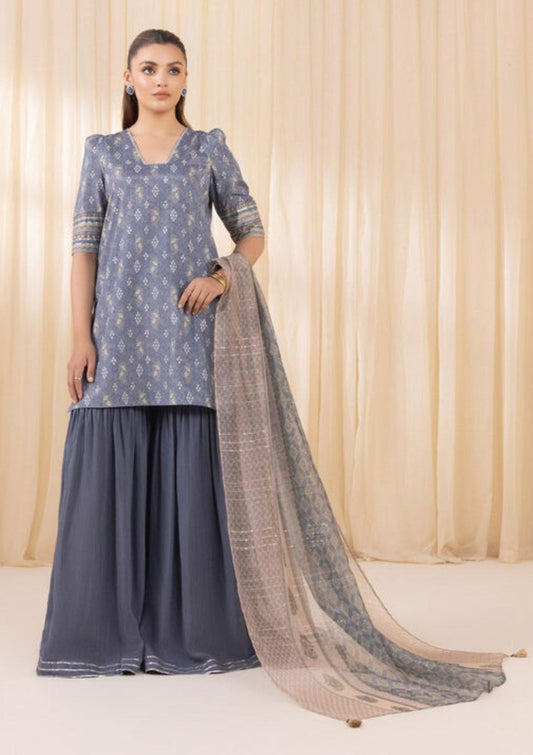 Sapphire Silk Three Piece Suit SP-SLK-GRY01