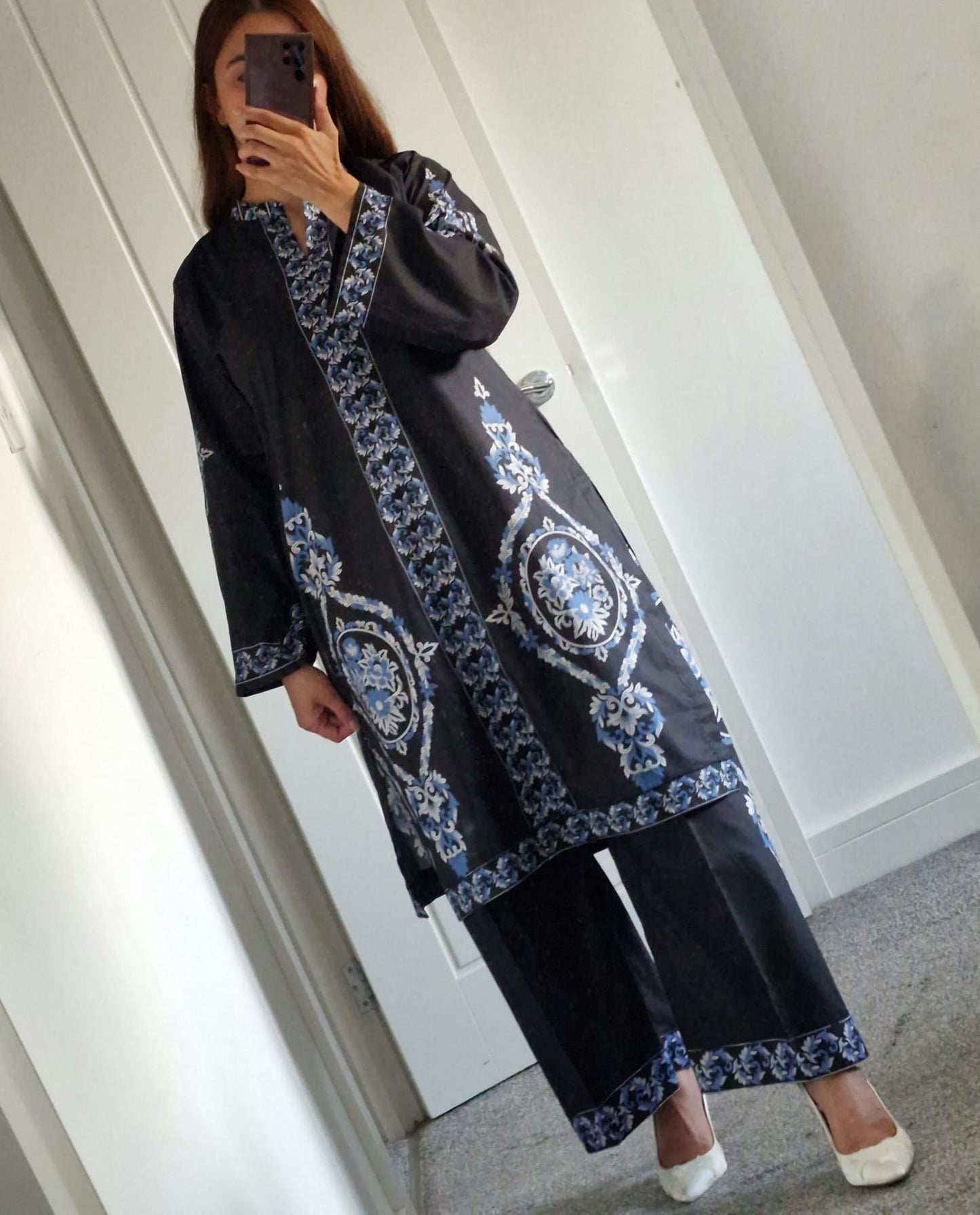 Uznau Cotton Co-ord set UZ-CT-BLK01