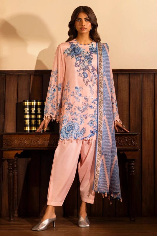 Sana Safinaz Emroided Linen Three Piece Suit SF-LNN-PNK01
