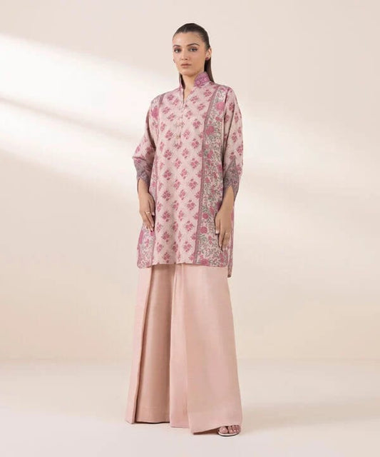 Sapphire Silk Three Piece Suit SP-SLK-PNK02