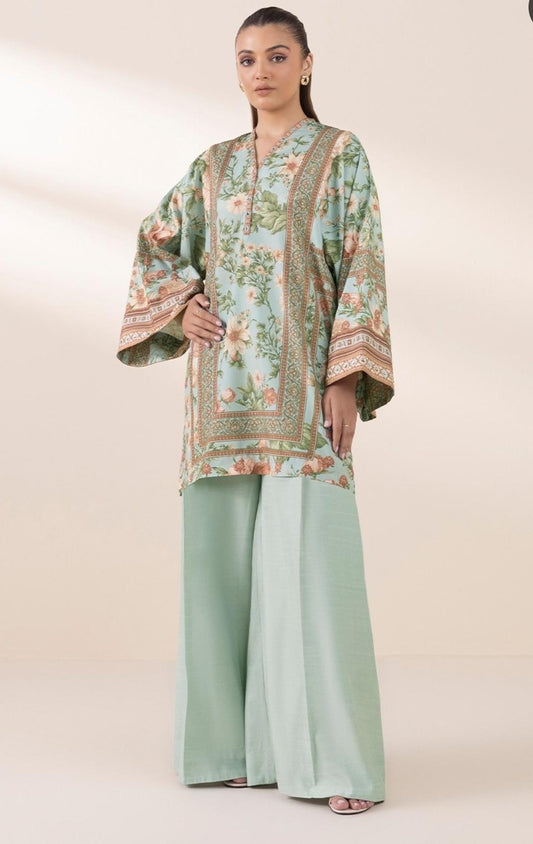 Sapphire Silk Three Piece Suit SP-SLK-GR02