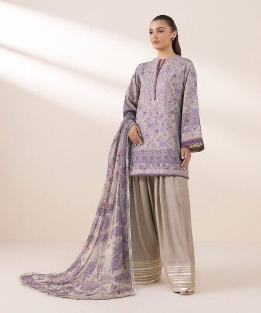 Sapphire Grip Silk Three Piece Suit SP-SLK-PRP03