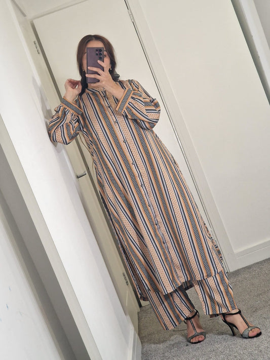 Uznau Linen Co-ord Set UZ-LNN-YL06